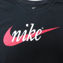 XL/古着 ナイキ NIKE 半袖 ブランド Tシャツ メンズ ビッグロゴ クルーネック 黒 ブラック 23jul13 中古_画像2