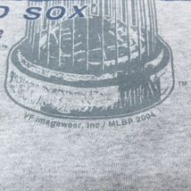 L/古着 リー Lee 半袖 ビンテージ Tシャツ メンズ 00s MLB ボストンレッドソックス ワールドシリーズ クルーネック グレー 霜降り メジ_画像3