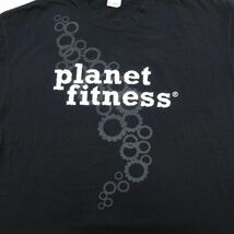 XL/古着 半袖 ビンテージ Tシャツ メンズ 00s Planet Fitness 大きいサイズ コットン クルーネック 黒 ブラック 23jun06 中古_画像2