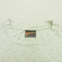 L/古着 ビンテージ ノースリーブ Tシャツ メンズ 90s 魚 RENEGADE コットン クルーネック 薄グレー 霜降り 23jul14 中古_画像5