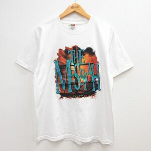 L/古着 半袖 ビンテージ Tシャツ メンズ 00s THE MESSIAH メシア クルーネック 白 ホワイト 23may11 中古