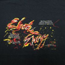 L/古着 半袖 ビンテージ Tシャツ メンズ 80s バッファローステート ダンスデザイン クルーネック 黒 ブラック 23may17 中古_画像3