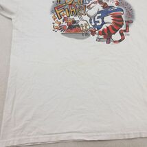 L/古着 半袖 ビンテージ Tシャツ メンズ 00s Cock in FiRe タイガー コットン クルーネック 白 ホワイト 23may15 中古_画像8