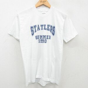 S/古着 半袖 ビンテージ Tシャツ メンズ 90s STATLERS クルーネック 白 ホワイト 23jul17 中古