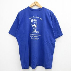 XL/古着 アディダス adidas 半袖 ビンテージ Tシャツ メンズ 90s ビッグロゴ サッカー オリンピック コットン 大きいサイズ クルーネッ