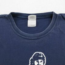 XL/古着 半袖 ビンテージ Tシャツ メンズ 00s BADASSIAN 54 大きいサイズ コットン クルーネック 紺 ネイビー 23jun14 中古_画像4