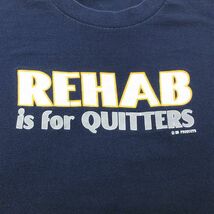 XL/古着 半袖 ビンテージ Tシャツ メンズ 00s REHAB 大きいサイズ コットン クルーネック 紺 ネイビー 23jul13 中古_画像2