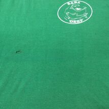 M/古着 半袖 ビンテージ Tシャツ メンズ 80s イルカ 女性 SABA DEEP クルーネック 緑 グリーン 23aug16 中古_画像7