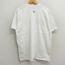 XL/古着 リーボック 半袖 ビンテージ Tシャツ メンズ 90s ビッグロゴ コットン クルーネック 白 ホワイト 23sep07 中古_画像2