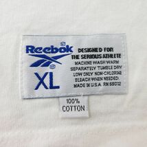 XL/古着 リーボック 半袖 ビンテージ Tシャツ メンズ 90s ビッグロゴ コットン クルーネック 白 ホワイト 23sep07 中古_画像5