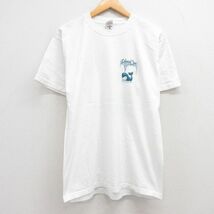 L/古着 フルーツオブザルーム 半袖 ビンテージ Tシャツ メンズ 00s イルカ クジラ コットン クルーネック 白 ホワイト 23aug22 中古_画像2