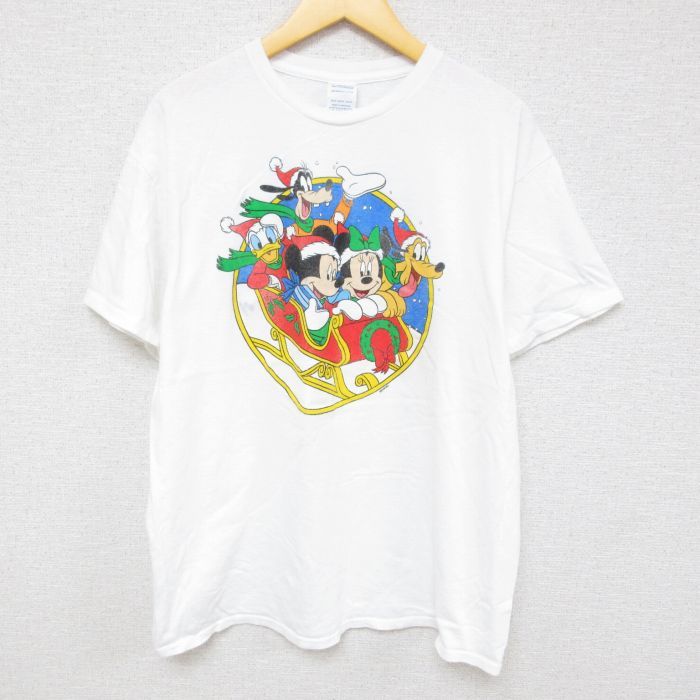 2024年最新】Yahoo!オークション -ミッキー tシャツ 白(Lサイズ)の中古