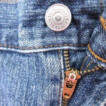 W36/古着 リーバイス Levis 505 ショート パンツ ショーツ メンズ コットン 紺 ネイビー デニム 24mar12 中古 ボトムス 短パン ショーパン_画像4