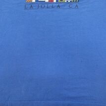 XL/古着 フルーツオブザルーム 半袖 ビンテージ Tシャツ メンズ 90s ヨット ラホーヤ 胸ポケット付き 大きいサイズ コットン クルーネック_画像8