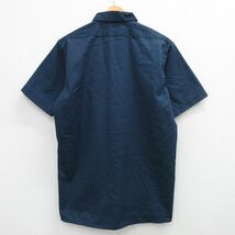 M/古着 ディッキーズ Dickies 半袖 ワーク シャツ メンズ 90s 紺 ネイビー 24mar13 中古 トップス_画像2