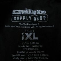 XL/古着 半袖 Tシャツ メンズ ドラマ ウォーキングデッド 大きいサイズ コットン クルーネック 黒 ブラック 24mar15 中古_画像3