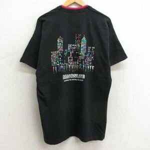 XL/古着 フルーツオブザルーム 半袖 ビンテージ Tシャツ メンズ 90s トランスコ ビール MASONLITE コットン クルーネック 黒 ブラック 24ma