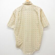 XL/古着 Kマート 半袖 シャツ メンズ 70s 総柄 ベージュ他 カーキ 24mar15 中古 トップス_画像3