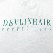 XL/古着 ヘインズ 半袖 ビンテージ Tシャツ メンズ 00s DEVLINHAIR クルーネック 薄グレー 霜降り 24mar18 中古_画像2