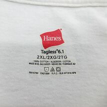 XL/古着 ヘインズ 半袖 ビンテージ Tシャツ メンズ 00s ホンダ レーシング バイク 大きいサイズ コットン クルーネック 白 ホワイト 24mar2_画像5