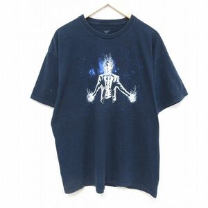 XL/古着 半袖 Tシャツ メンズ ドクターフー マットスミス コットン クルーネック 黒 ブラック 24mar21 中古