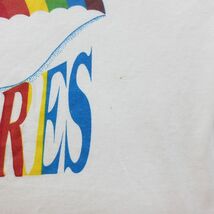 L/古着 スクリーンスターズ 半袖 ビンテージ Tシャツ メンズ 80s DE COLORES 虹 クルーネック 白 ホワイト 24mar21 中古_画像4