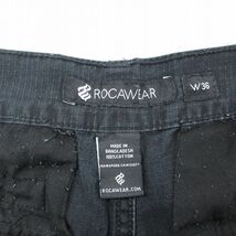 W36/古着 ROCA WEAR ショート パンツ ショーツ メンズ リップストップ コットン 黒 ブラック 24mar25 中古 ボトムス 短パン ショーパン ハ_画像4