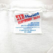 XL/古着 ヘインズ 半袖 ビンテージ Tシャツ メンズ 90s ステファンFオースティン 大きいサイズ クルーネック 白 ホワイト spe 24mar26 中古_画像4