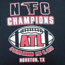 XL/古着 半袖 Tシャツ メンズ NFC コットン クルーネック 黒 ブラック 24mar28 中古_画像3