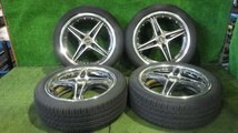 ◆ SSR Professor アルミホイール タイヤ 15インチ 4本セット 5.5J +45 PCD100 4穴 165/50R15 ※タイヤヒビ有※ 中古 C18_画像1