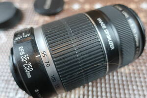 Canon キャノン 望遠レンズ EF-S 55-250mm F4-5.6 一眼レフ レンズ手ブレ補正 望遠 ズームレンズ EOS kiss Xシリーズなどで使用可