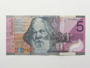 ■オーストラリア 連邦成立100周年記念 5ドル 紙幣■