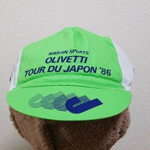 PEARL iZUMi TOUR DU JAPON レーサーキャップ ツバ付き サイクルキャップ ビンテージ インナーキャップ メンズ レディース 男女兼用 FREE