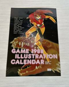 カレンダー GAME 1988 ILLUSTRATION CALENDAR 1988年　Kenichi Sonoda Yoshito Asari Tororoimo No.1 他