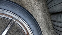 レイズ グラムライツ 7.5-17 5H PCD 114.3&ダンロップ 03G ２本_画像3