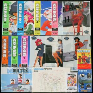 LD 青空少女隊 OVA 全7巻 購入特典シングルCD VHS パーフェクトファイル 設定資料集 動画集 クリアファイル 4枚 セットの画像1
