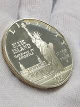 記念コイン 自由の女神 リバティコイン 1986年 アメリカ USA LIBERTY 銀貨 保証書付き 箱付き コイン SV900 SILVER_画像5