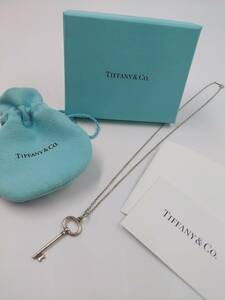 TIFFANY＆Co ティファニー オーバル キー ペンダント ネックレス アクセサリー シルバー silver SILVER 925 箱付き