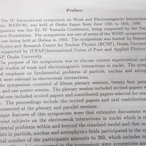 ▲01)【同梱不可】原子核における弱い電磁相互作用/World Scientific/1995年/洋書/物理学/Aの画像3