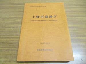 ▲01)【同梱不可】上野尻遺跡4/青森県埋蔵文化財調査報告書 第353集/青森県埋蔵文化財調査センター/青森県教育委員会/2003年/遺跡発掘/A