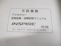 ●01)【同梱不可】INSPIRE 配線図集・故障診断マニュアル/HONDA ACCESS/ホンダ インスパイア/2003-06/UA-UC1-100/A25800306/A_画像5