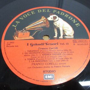 ▲01)【同梱不可・シュリンク付き】伊 EMI/フランコ・コレッリ/Franco Corelli/I Grandi Tenori 13/53 1002151/LPレコード/イタリア盤/Aの画像3