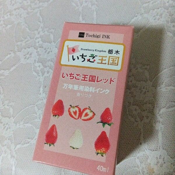 栃木いちごインク香り付き 12ml大量お裾分け小分け ガラスペン 万年筆に 