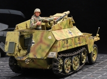 1/35 ドイツ軍 Sd.Kfz.250/8 軽装甲兵員車 シュツンメル7.5cm k51 制作完成品_画像6