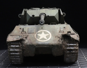 1/35 ドイツ軍 M10偽装パンター「トロイの木馬旅団所属」1944アルデンヌ戦線 レジンキャストキット制作完成品