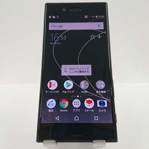 Xperia XZs SOV35 au ブラック 送料無料 即決 本体 c02515