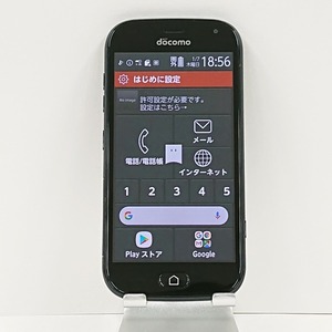 らくらくスマートフォン me F-01L docomo ブラック 送料無料 即決 本体 c02733