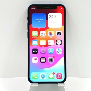 iPhone12 mini 128GB au ブルー 送料無料 即決 本体 c03212