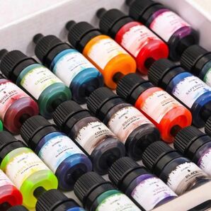 UVレジン 着色料 着色剤 アルコールインク 5ml 24本 24色セット レジン液 ホイップデコ 絵の具 ハンドメイド せっけん