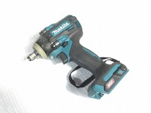 ☆中古美品☆makita マキタ 40Vmax 充電式インパクトレンチ TW004G 急速充電器 DC40RA ケース付 87317_画像4